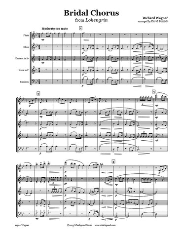 Wagner Wedding March Wind Quintet