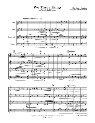 We Three Kings Wind Quartet