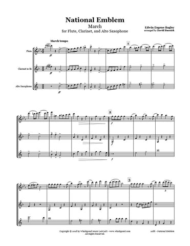 National Emblem March Flute/Clarinet/Sax Trio