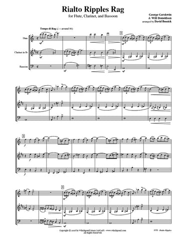 Gershwin Rialto Ripples Rag Flute/Clarinet/Bassoon Trio