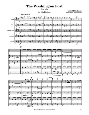 Sousa Washington Post Wind Quintet