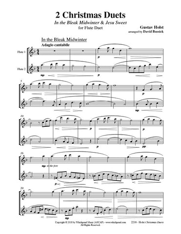 Holst 2 Christmas Duets Flute Duet (2 C Flutes)
