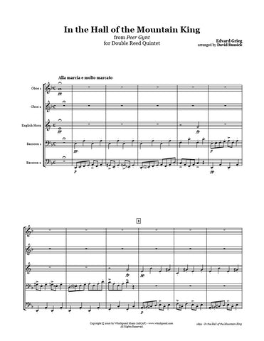 Grieg Mountain King Double Reed Quintet