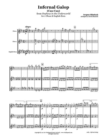 Offenbach Can-Can Oboe/English Horn Trio