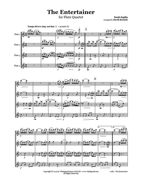 Joplin Entertainer Flute Quartet
