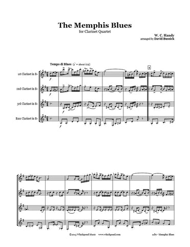 Handy Memphis Blues Clarinet Quartet