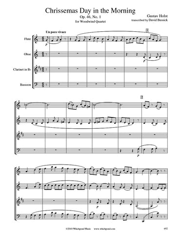 Holst Chrissemas Day Wind Quartet