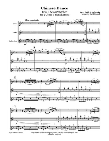 Nutcracker Chinese Dance Oboe/English Horn Trio