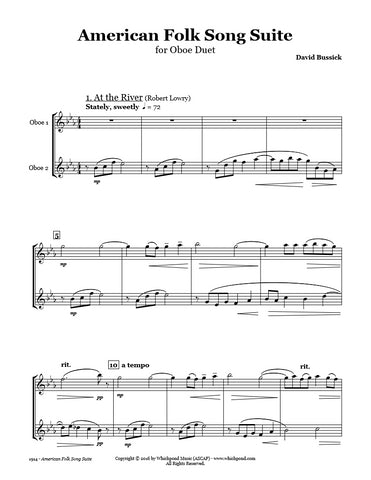 American Folk Song Suite Oboe Duet