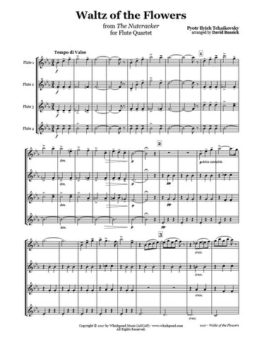 Nutcracker Waltz of the Flowers Flute Quartet