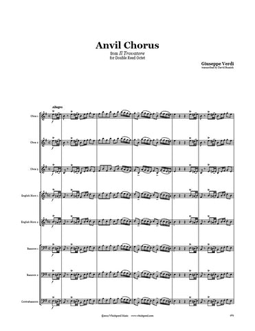 Verdi Anvil Chorus Double Reed Octet