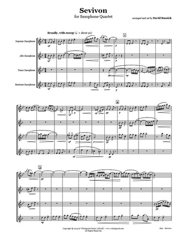 Sevivon (Dreidel) Saxophone Quartet
