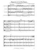 Rhapsody on Civil War Themes Saxophone Quartet