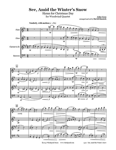 See Amid The Winter's Snow Wind Quartet