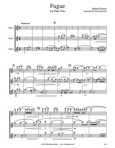 Ponce Fugue Flute Trio