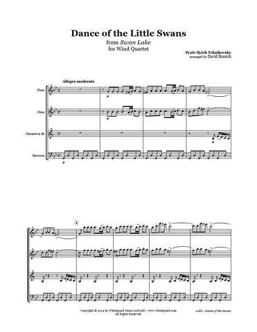 Swan Lake Dance of the Swans Wind Quartet