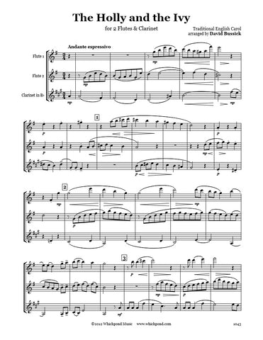 The Holly and The Ivy Flute/Clarinet Trio