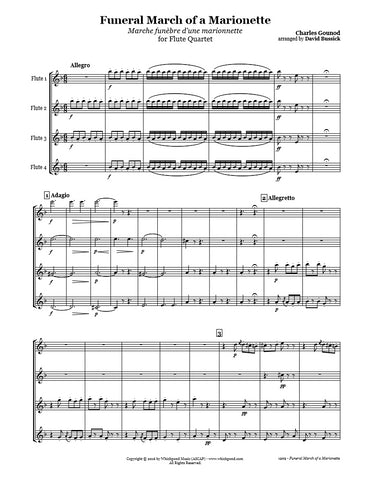 Gounod Funeral March Flute Quartet