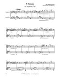 Beach 5 Pieces Saxophone Duet