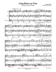 Ibert Cinq Pièces Flute/Oboe/Clarinet Trio