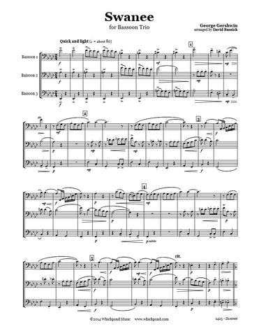 Gershwin Swanee Bassoon Trio