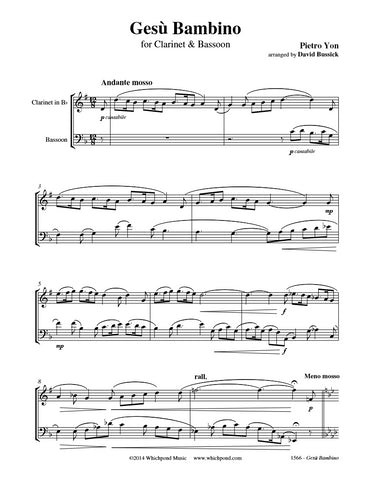 Gesu Bambino Clarinet/Bassoon Duet