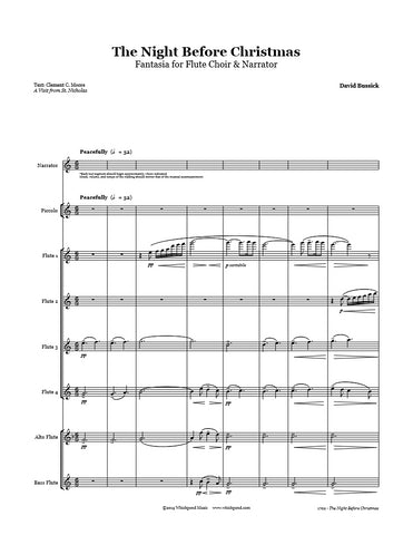 The Night Before Christmas Flute Choir & Narrator
