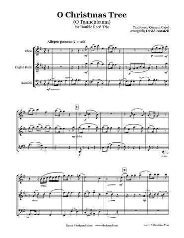 O Christmas Tree Oboe/English Horn/Bassoon Trio