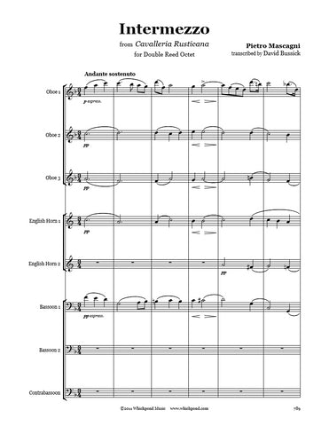 Mascagni Intermezzo Double Reed Octet