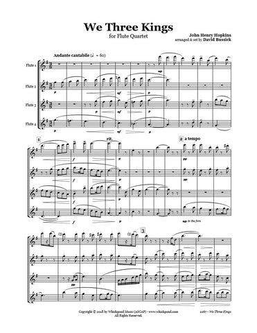 We Three Kings Flute Quartet