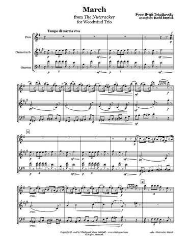Nutcracker March Flute/Clarinet/Bassoon Trio