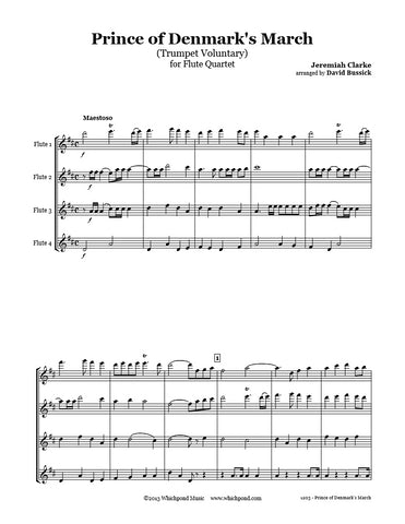 Trumpet Voluntary Flute Quartet