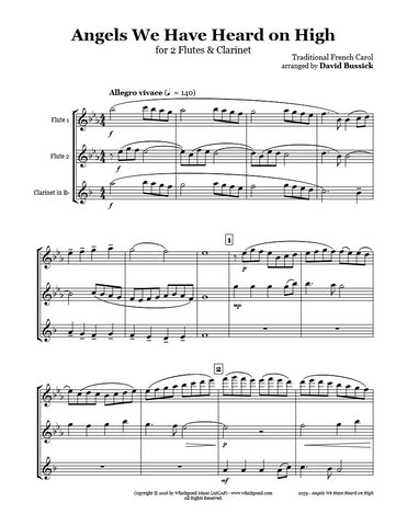 Angels We Have Heard On High Flute/Clarinet Trio