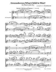 Greensleeves/What Child Is This Flute/Saxophone Duet