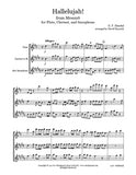 Handel Hallelujah Flute/Clarinet/Sax Trio
