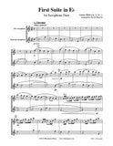 Holst First Suite Alto/Baritone Sax Duet