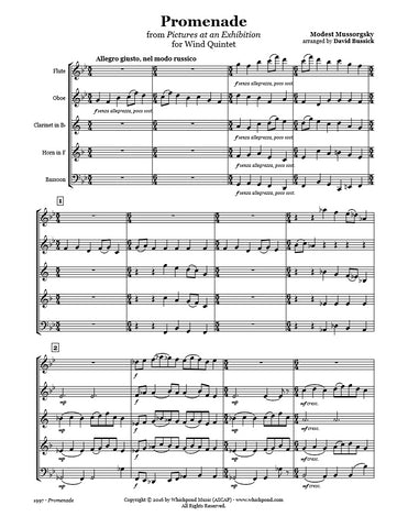 Mussorgsky Promenade Wind Quintet