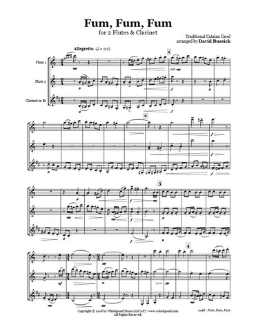 Fum Fum Fum Flute/Clarinet Trio
