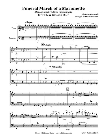 Gounod Funeral March Flute/Bassoon Duet