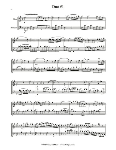 Beethoven 3 Duos Oboe/Bassoon Duet