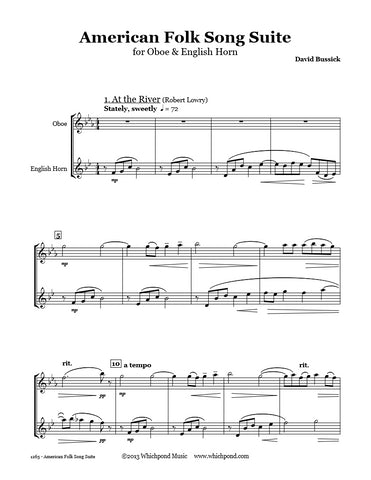 American Folk Song Suite Oboe/English Horn Duet