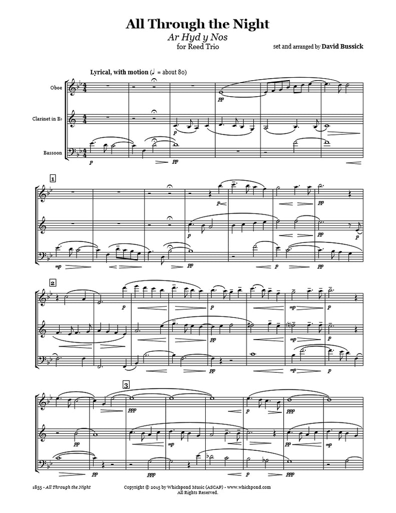 All Through The Night Trio Whichpond Music