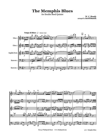 Handy Memphis Blues Double Reed Quintet