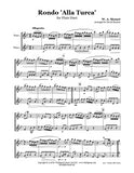 Mozart Turkish March Flute Duet (2 C Flutes)
