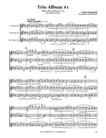 Chaminade Trio Album #1 Clarinet Trio