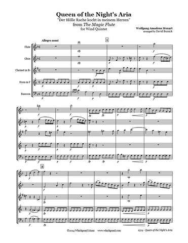 Mozart Queen of the Night's Aria Wind Quintet