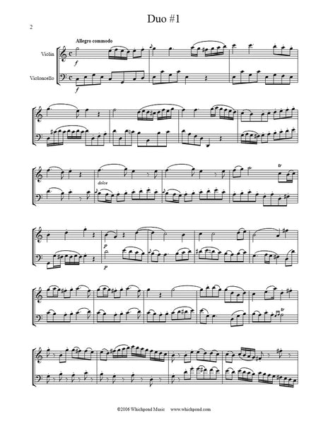 Beethoven 3 Duos Violin/Cello Duet