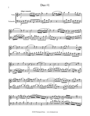 Beethoven 3 Duos Violin/Cello Duet