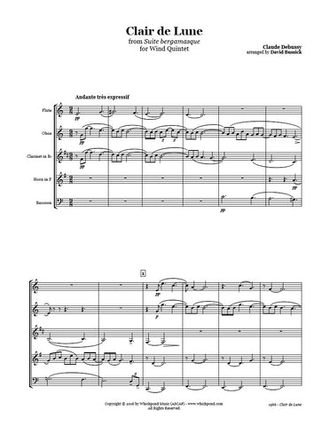 Debussy Clair de Lune Wind Quintet