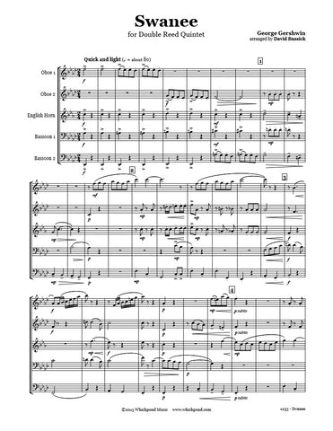 Gershwin Swanee Double Reed Quintet